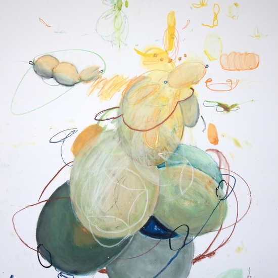 Michael Schultheis, Coherence V, 2026, Pastel on paper, 44 x 30 inches