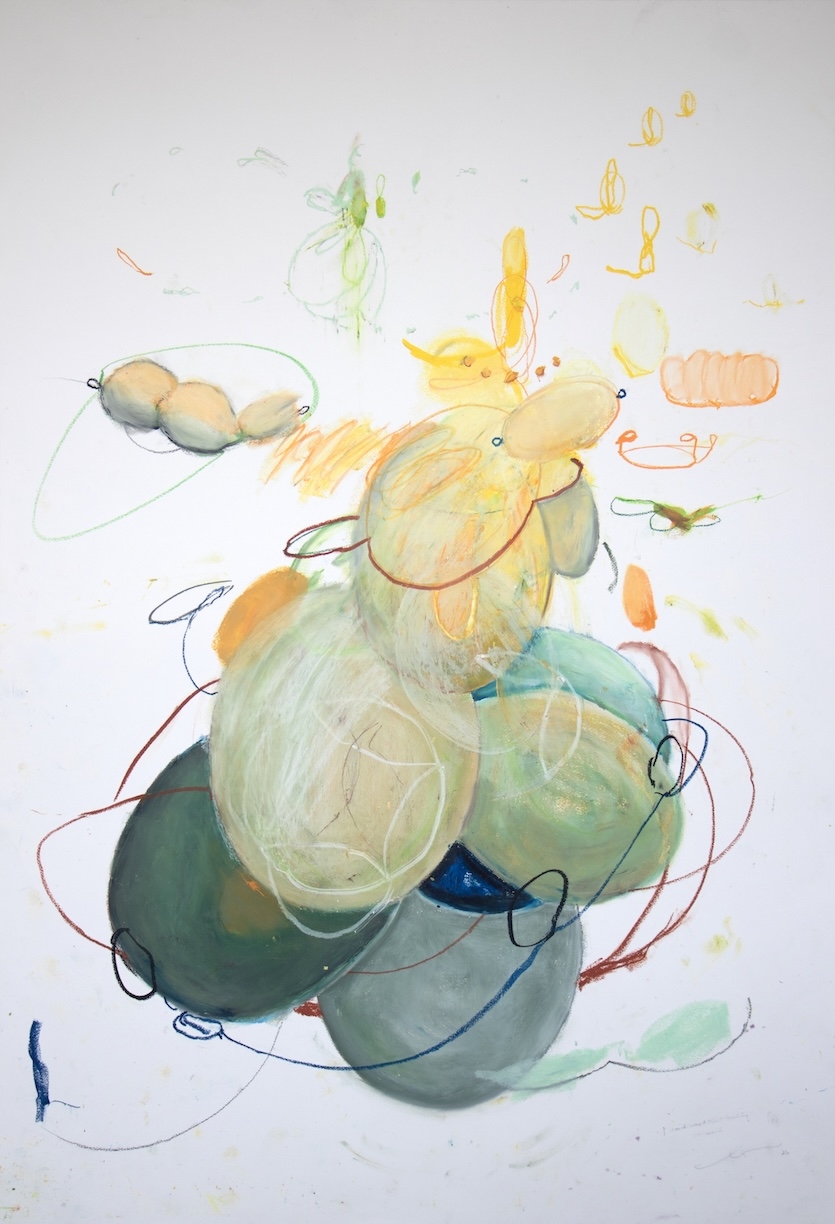 Michael Schultheis, Coherence V, 2026, Pastel on paper, 44 x 30 inches