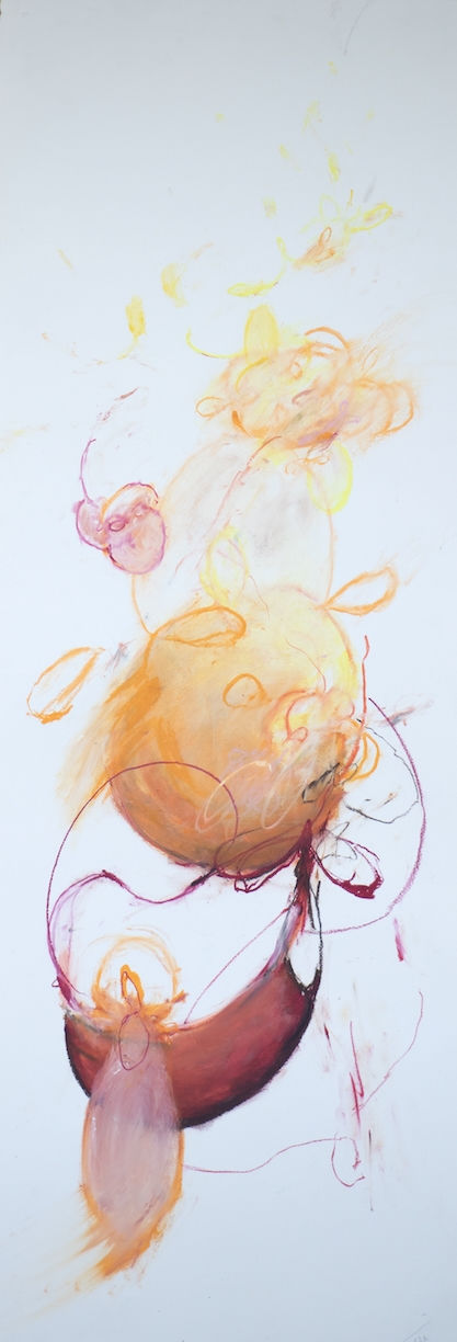 Michael Schultheis, Coherence Veil, 2026, Pastel on paper, 44 x 15 inches