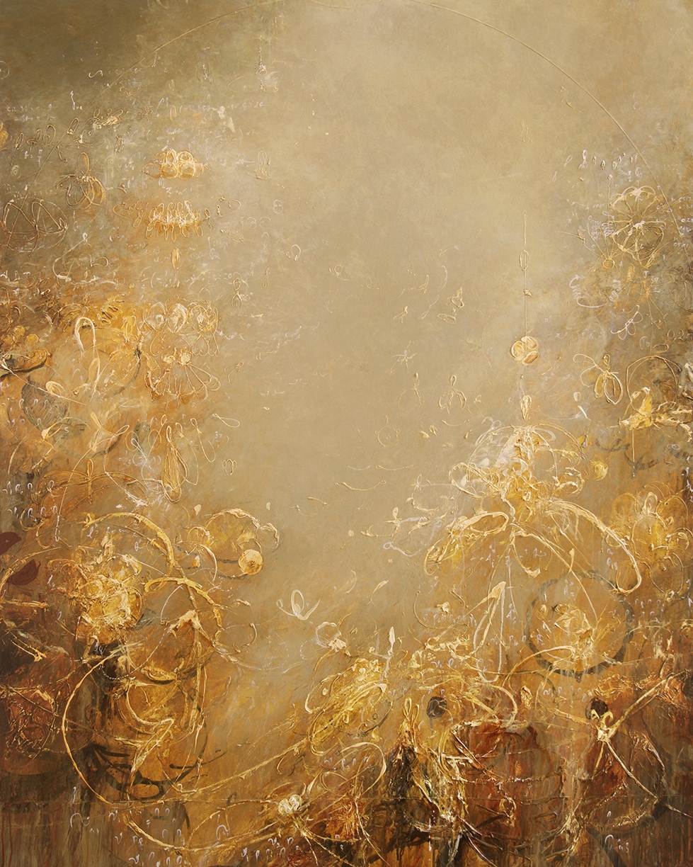 Michael Schultheis, Contentment in Symmetry, 2026, Acrylic on canvas, 60 x 48 x 2 inches