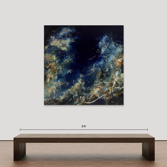 Spatial mockup of 'Contentment in the Cycloids of Ceva, Evening'