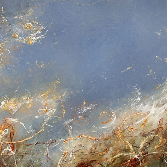 Michael Schultheis: Curvature of Breath, 2021, Acrylic on canvas, 36 x 72 inches