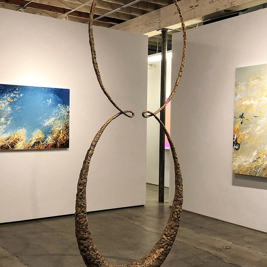 Cycloids of Ceva Honor, 2021, Bronze, Edition of 3, 111 x 45 x 7 inches