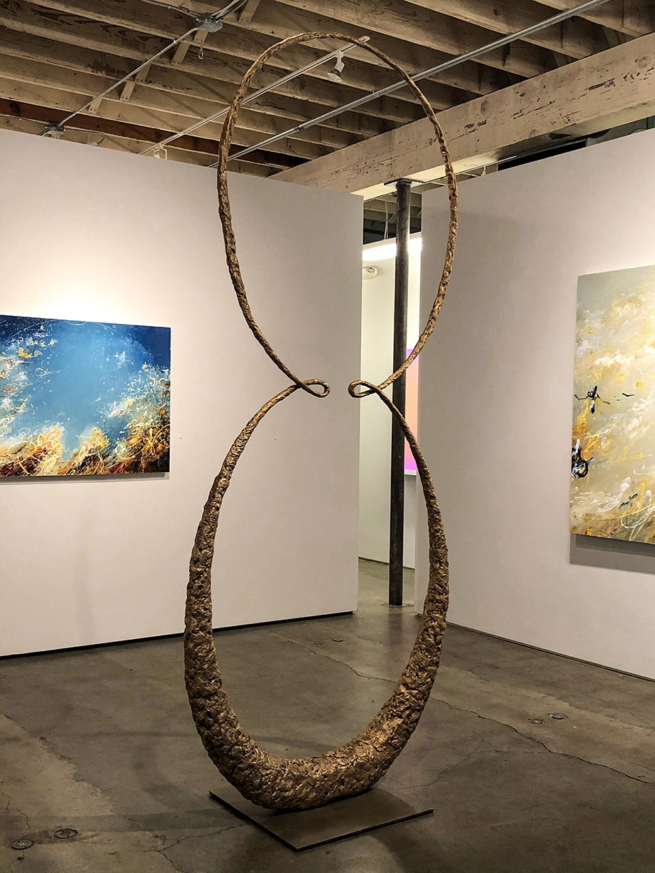 Cycloids of Ceva Honor, 2021, Bronze, Edition of 3, 111 x 45 x 7 inches