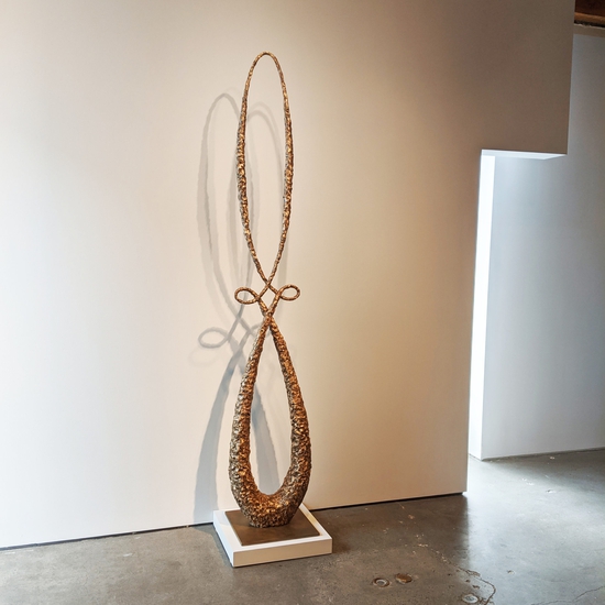 Michael Schultheis: Cycloids of Ceva Committing, 2020, Bronze, 96 x 18 x 6 inches