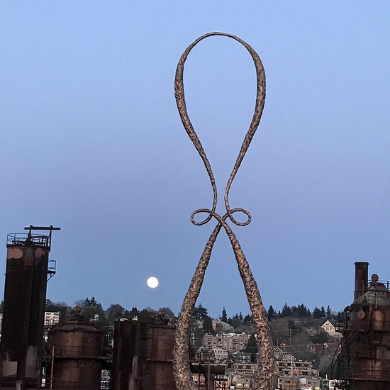 Michael Schultheis: Cycloids of Ceva Inspiring, 2020, Bronze, Edition of 3, 96 x 18 x 6 inches