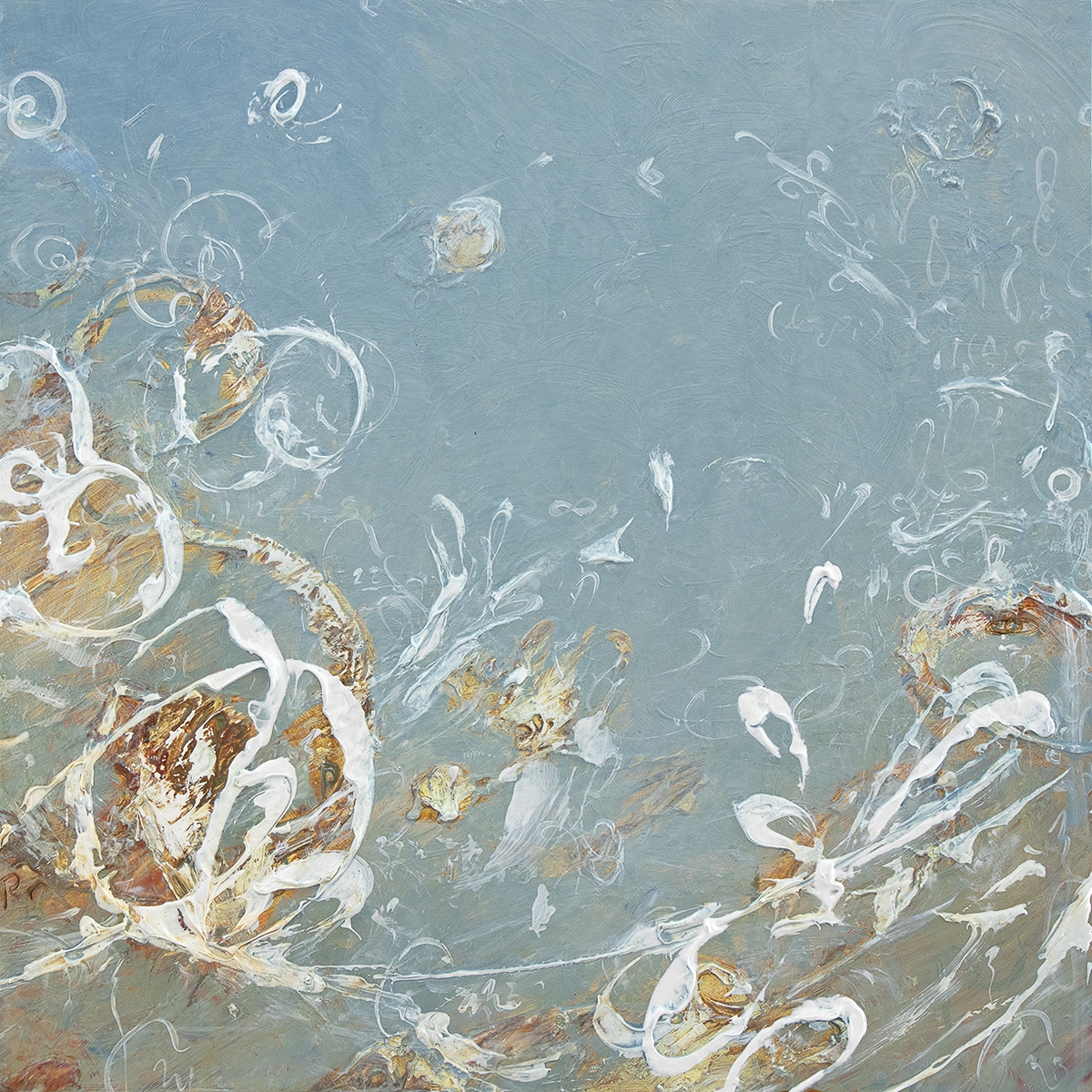 Michael Schultheis, Fibonacci Predella VIII, 2024, Acrylic on Panel, 12 x 12 inches