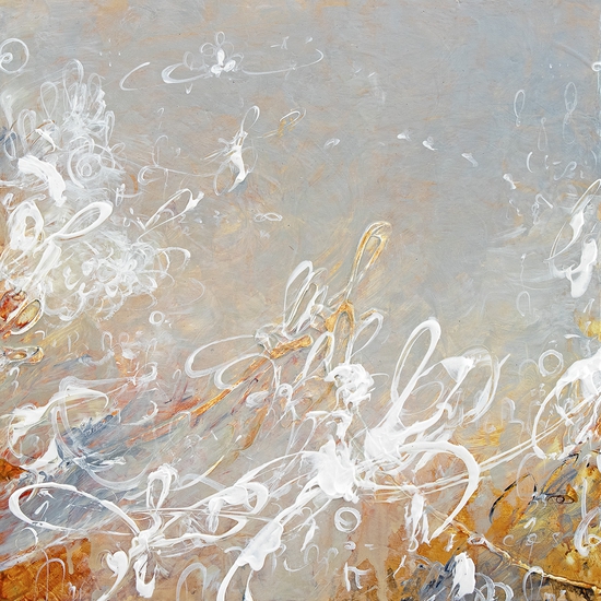 Michael Schultheis, Fibonacci Predella X, 2024, Acrylic on Panel, 12 x12 inches