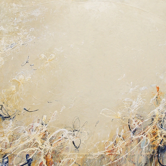 Michael Schultheis: Galileo Lunar Days, 2022, Acrylic on canvas, 36 x 72 x 2.5 inches
