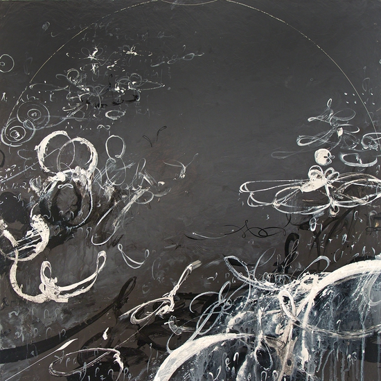 Michael Schultheis: Galileo Sectors, 2022, Acrylic on canvas, 24 x 24 x 2 inches