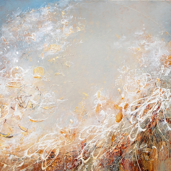 Michael Schultheis: Joy in Fibonacci, 2024, Acrylic on canvas, 36 x 48 x 2.5 inches
