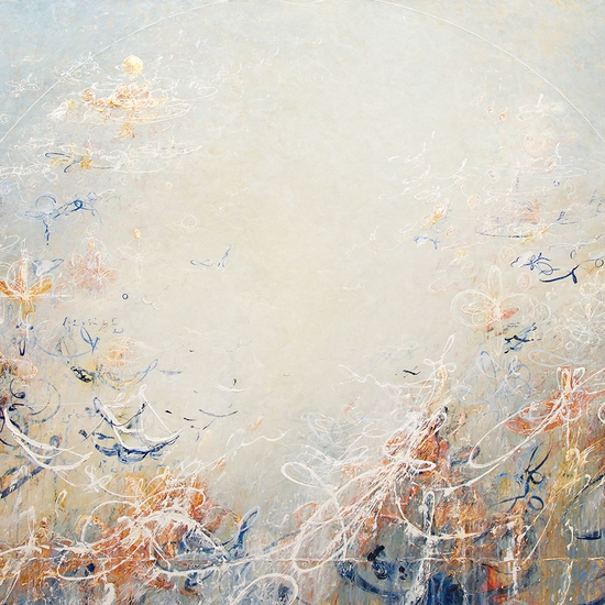 Michael Schultheis: Medicean Stars, 2022, Acrylic on canvas, 48 x 60 x 2.5 inches