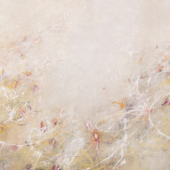 Michael Schultheis: Open Vitruvian Breath, 2021, Acrylic on canvas, 60 x 60 x 2 inches