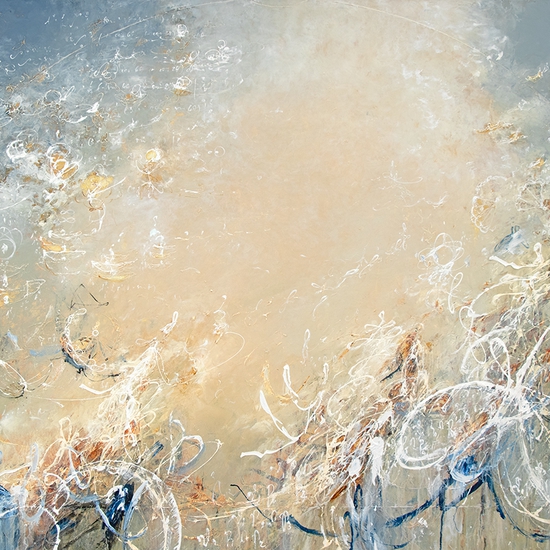 Michael Schultheis: Presence of Joy, 2024, Acrylic on canvas, 48 x 72 x 2 inches