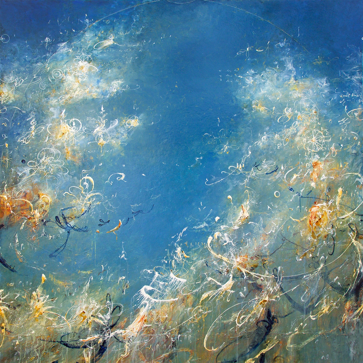 Michael Schultheis: Revered Moments in Venn, 2023, Acrylic on canvas, 60 x 60 x 2 inches