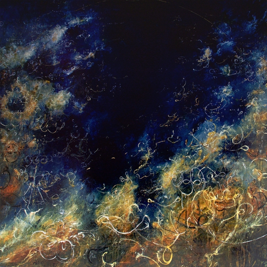 Michael Schultheis: Rings of Pythagoras, 2018, Acrylic on canvas, 72 x 72 inches
