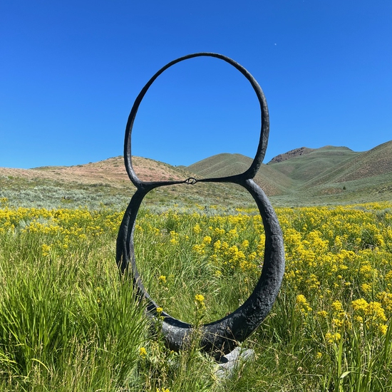 Installation view of Michael Schultheis’ sculpture in a private collection