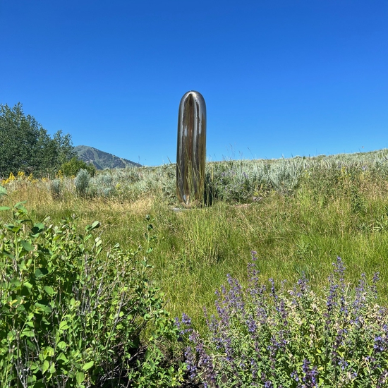 Installation view of Michael Schultheis’ sculpture in a private collection
