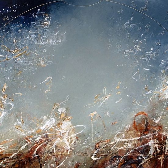 Michael Schultheis: Sectors of Vitruvian Breath, 2021, Acrylic on canvas, 24 x 36 x 2 inches