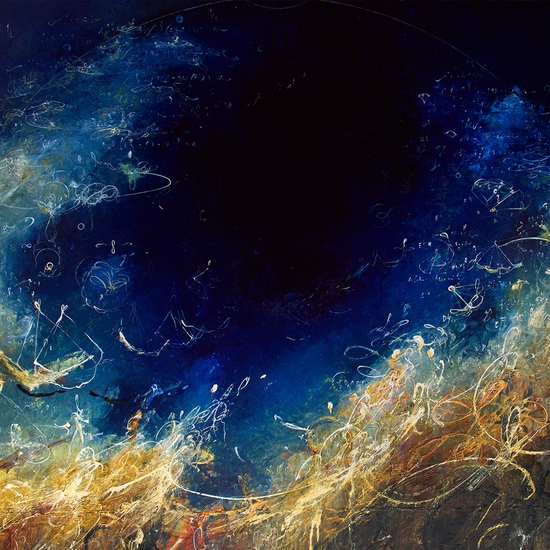 Michael Schultheis: Petite Starry Messengers, 2022, Acrylic on canvas, 48 x 60 x 2.5 inches