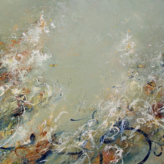 Michael Schultheis: Understanding in Ceva, 2020, Acrylic on canvas, 36 x 36 x 2 inches