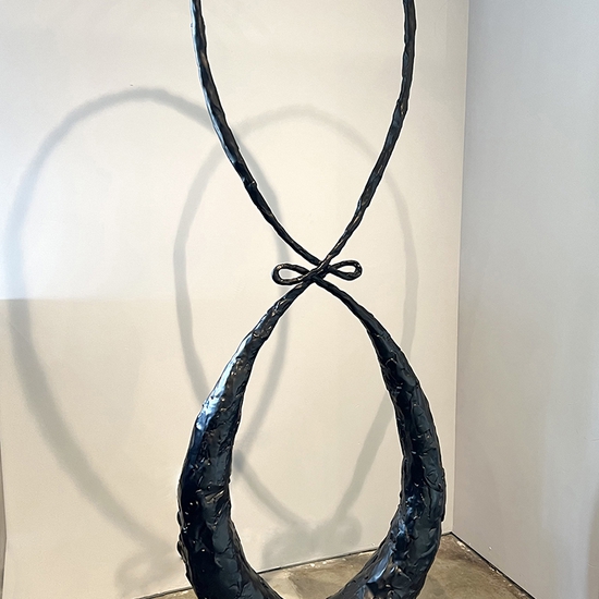 Michael Schultheis: Ceva Balance, 2022, Bronze, 96 x 34 x 7 inches, Edition of 3, also available in other sizes