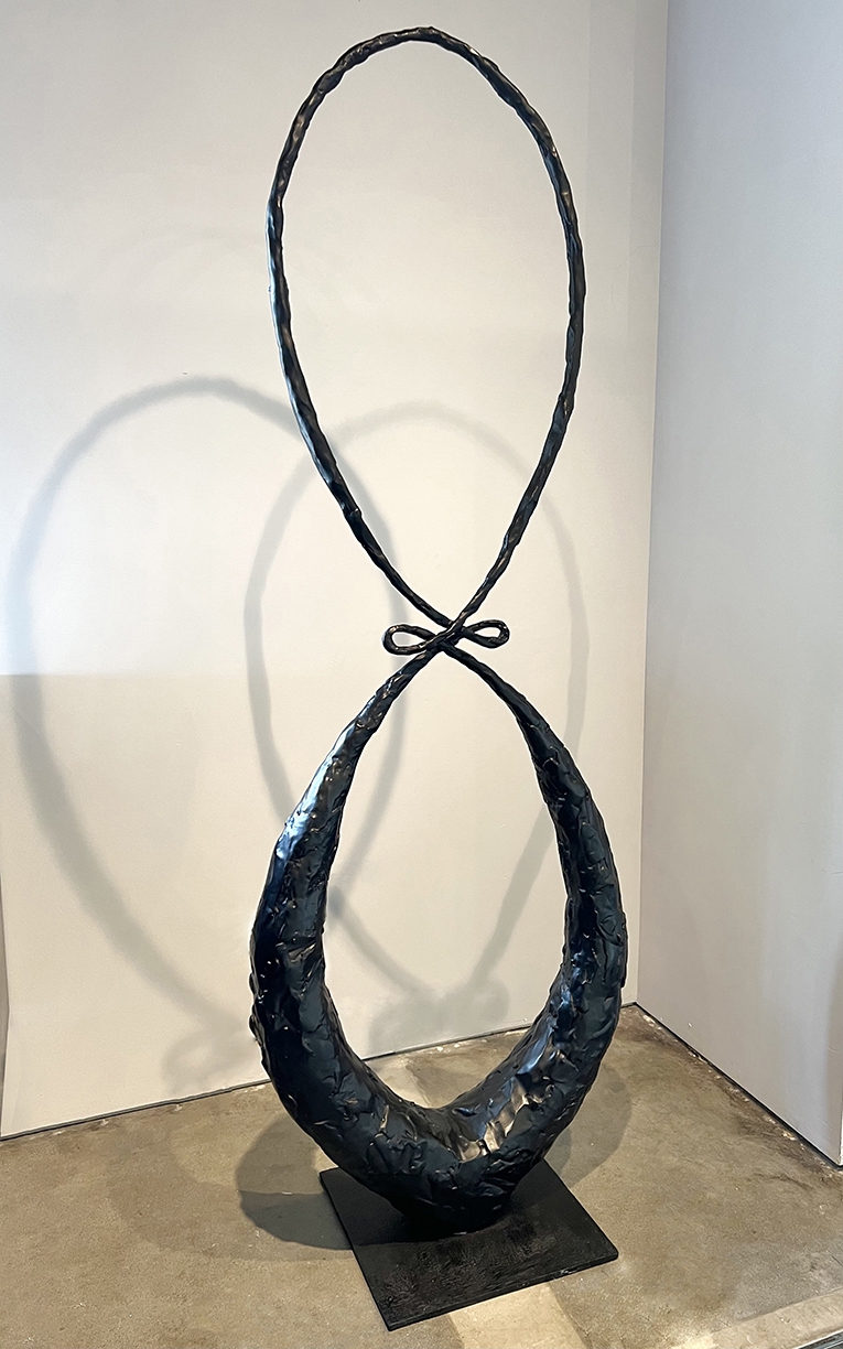 Michael Schultheis: Ceva Balance, 2022, Bronze, 96 x 34 x 7 inches, Edition of 3, also available in other sizes