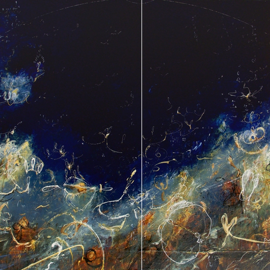 Michael Schultheis paintings for his 2018 solo show Venn Pirouettes