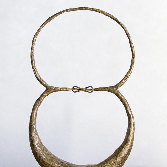 Michael Schultheis: Venn Fidelities Petite Coupling, 2019, bronze, edition of 7, 12 x 8 x 2 inches
