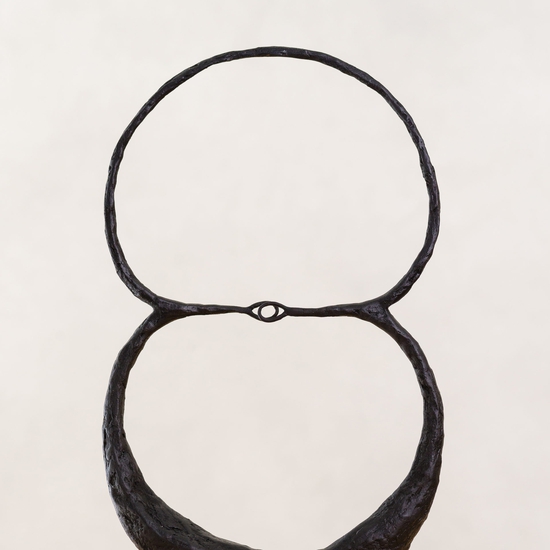 Michael Schultheis: Venn Fidelities (ρ=α+/-βcos(θ), α=28, β=31), 2017, Bronze, 12 x 8 x 2 inches