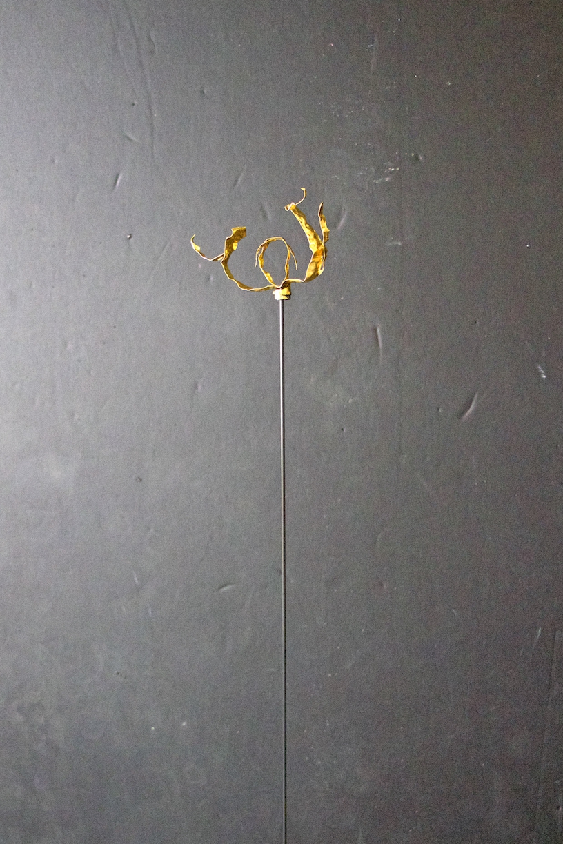 Michael Schultheis: Venn in the Last Breath, 2018, 24k gold, 6 x 6 x 1 inches, Edition of 5