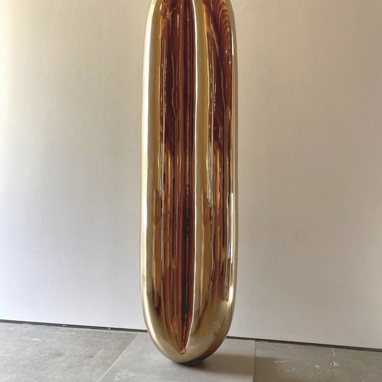 Michael Schultheis: Vitruvian Breath, 2021, Bronze and breath, 72 x 18 x 9 inches, Edition of 3, Available in various sizes