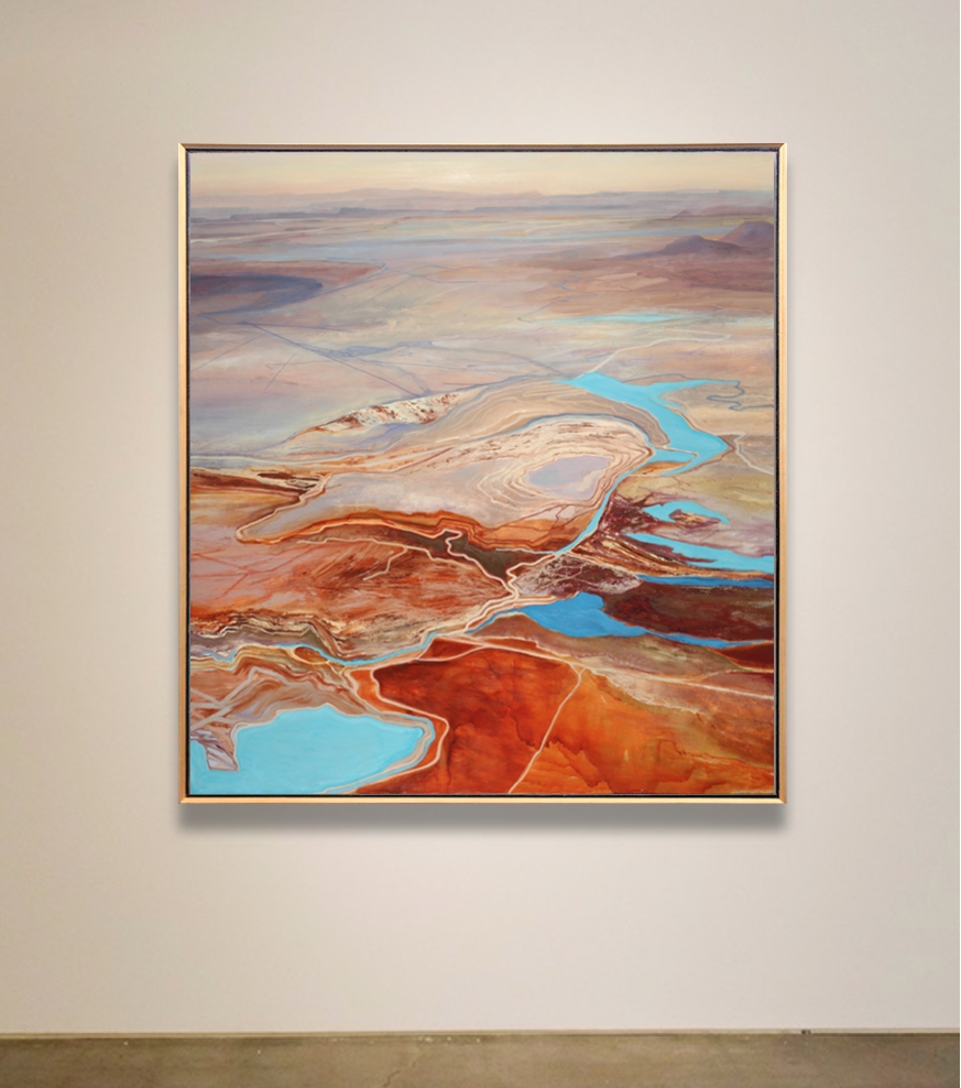 Project #3, 2011-14, Oil on canvas, 70 x 64 inches (framed dimensions: 71 x 65.25 x 2 inches)