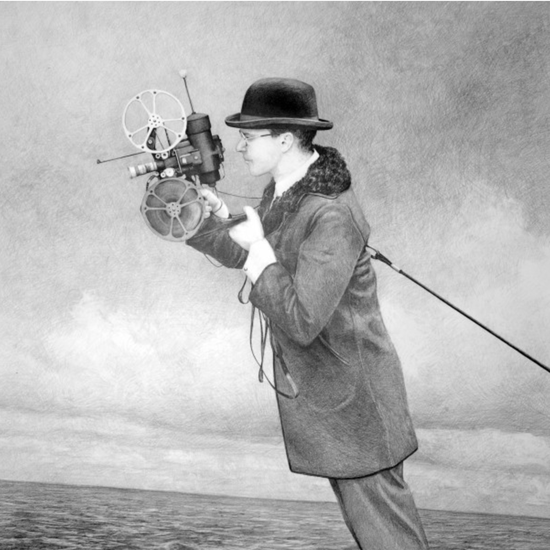 Ethan Murrow, Barnum Was Constantly Making Ill-advised Improvements to the Arctic Re-Projector, 2007, Graphite on paper, 72 x 72 inches, Framed size 78 x 78 inches