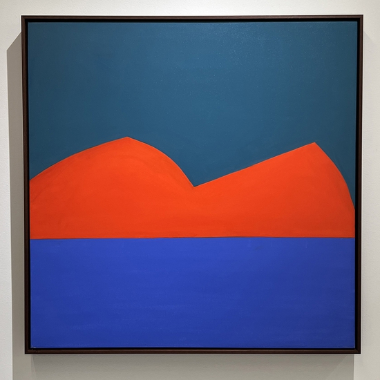 SOLD Stuart Silk, Untitled 1-25, 2025, Oil on canvas, 40 x 40 x 1.5 inches, Framed size 41.5 x 41.5 x 2.5 inches