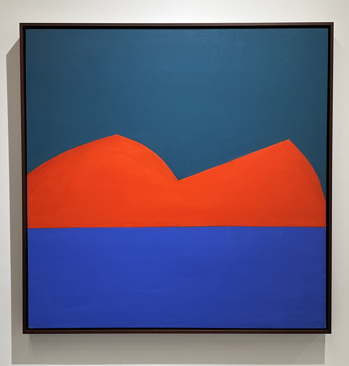 SOLD Stuart Silk, Untitled 1-25, 2025, Oil on canvas, 40 x 40 x 1.5 inches, Framed size 41.5 x 41.5 x 2.5 inches