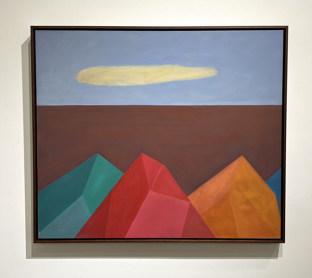 Stuart Silk, Untitled 2- 25, 2025, Oil on canvas, 36 x 42 x  1.5 inches, Framed size 37.5 x 43.5 x 2.5 inches