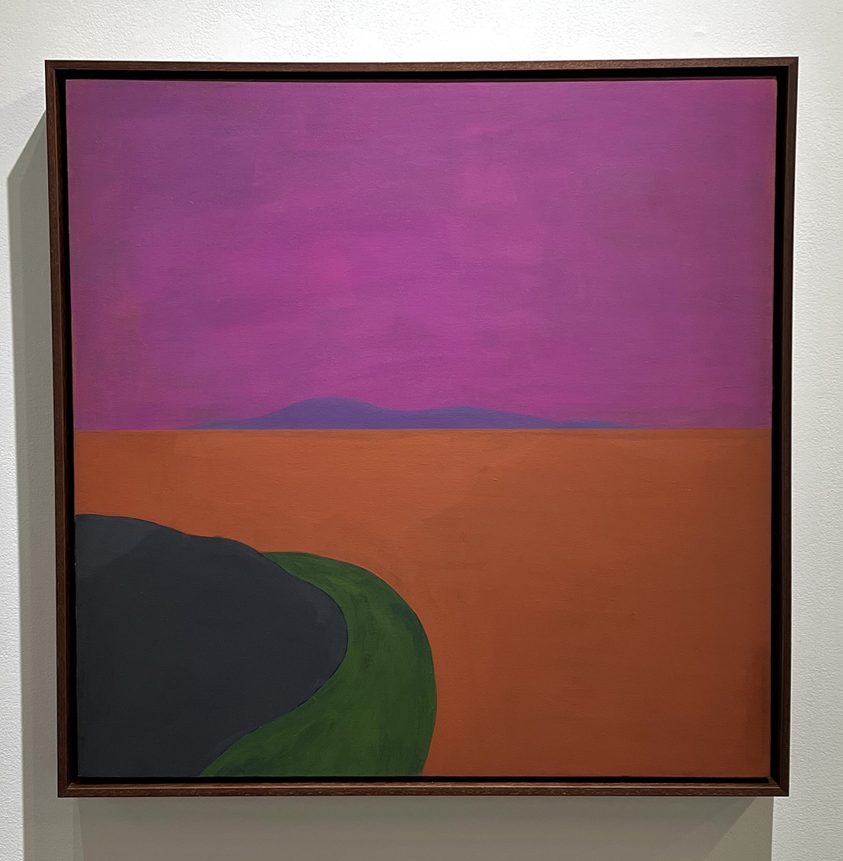 Stuart Silk, Untitled 7- 25, 2025, Oil on canvas, 29 x 29 x  1.5 inches, Framed size 30.5 x 30.5 x 2.5 inches