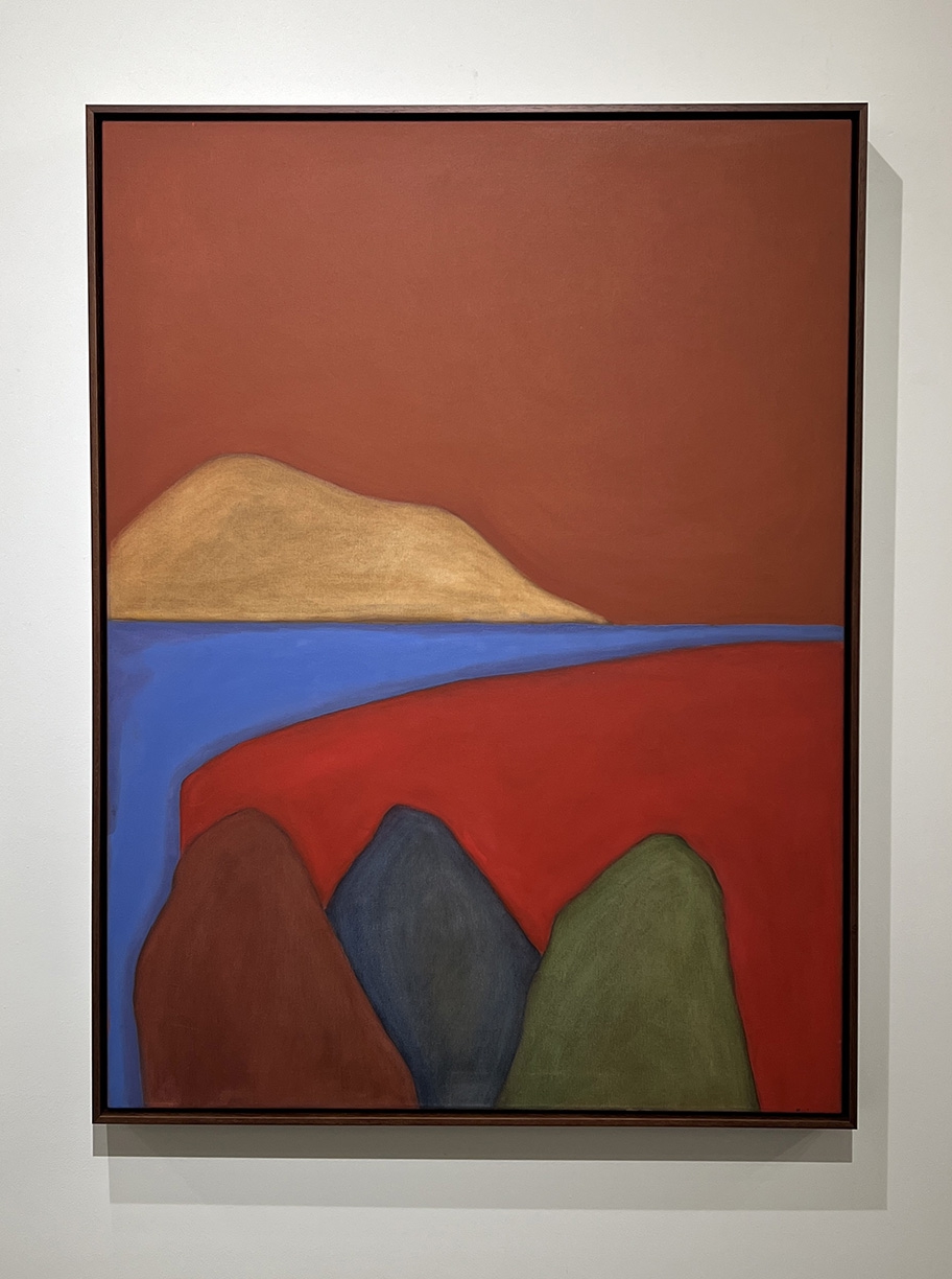 Stuart Silk, Untitled 5- 25, 2025, Oil on canvas, 48 x 36 x 1.5 inches, Framed size 49.5 x 37.5 x 2.5 inches