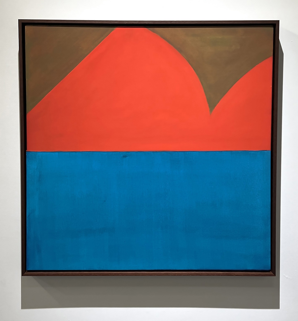 Stuart Silk, Untitled 8-25, 2025, Oil on canvas, 30 x 30 x 1.5 inches, Framed size 31.5 x 31.5 x 2.5 inches