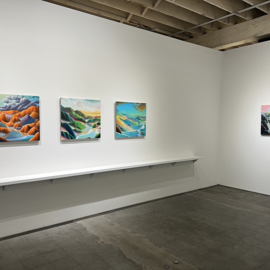 Installation in Adam Sorensen's Solo 2024 Exhibition