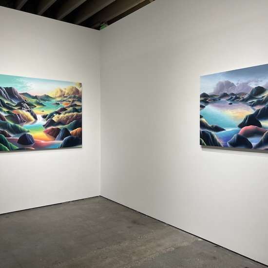 Installation in Adam Sorensen's Solo 2024 Exhibition