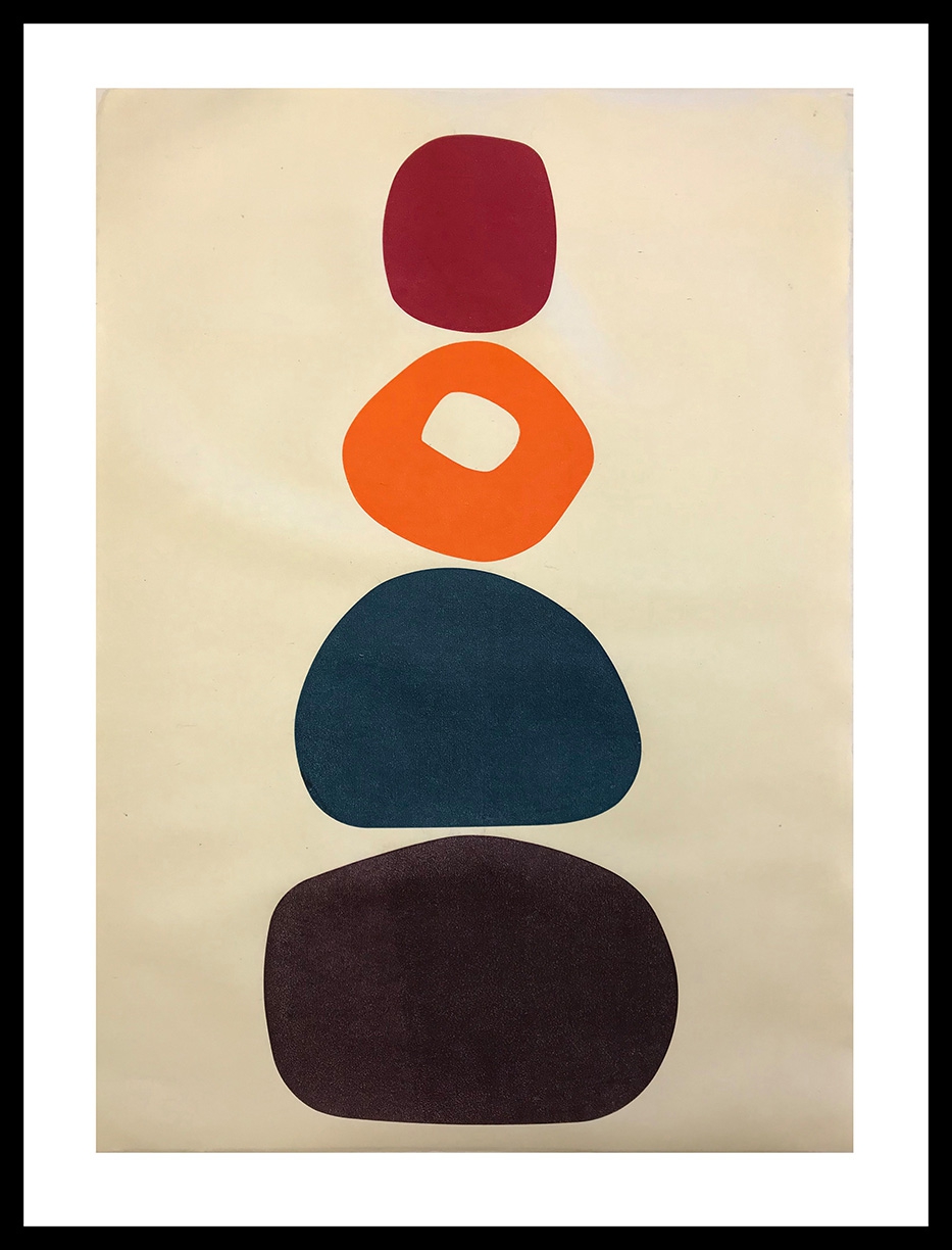 Julie Speidel: Ardmulchan, 2021, Hand rubbed oil on Japanese paper, 35.5 x 26 inches (framed dimensions: 43.5 x 33.5 x 2 inches)