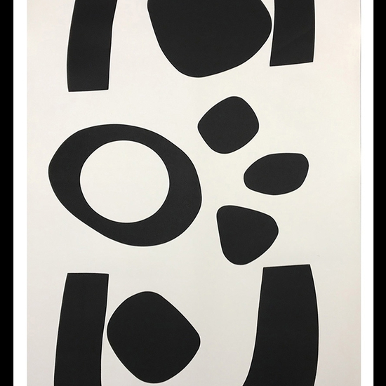 Julie Speidel: Ardrahan, 2021, Hand rubbed oil on Japanese paper, 75 x 39 inches (framed dimensions: 80 x 44.5 x 2 inches)