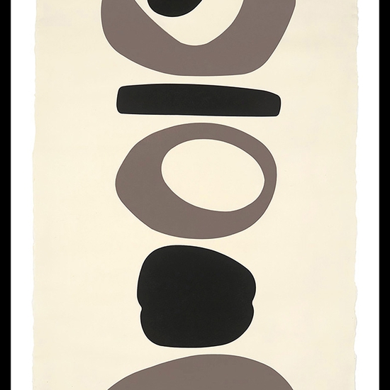 Julie Speidel: Castlecuffe, 2022, Hand rubbed oil on Japanese paper, 55 x 30 inches (framed dimensions: 61.75 x 36 x 2 inches)