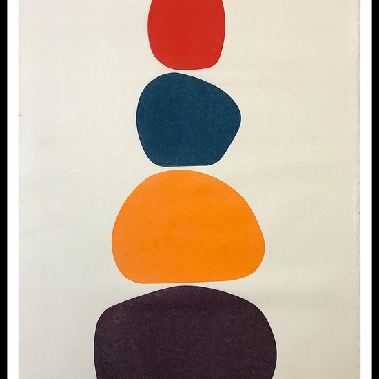 Julie Speidel: Drumena, 2020, Hand rubbed oil on Japanese paper, 36 x 26 inches (framed dimensions: 43.5 x 33.5 x 2 inches)