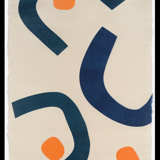 Julie Speidel: Dulane, 2020, Hand rubbed oil on Japanese paper, 35.5 x 26 inches (framed dimensions: 43.5 x 33.5 x 2 inches)