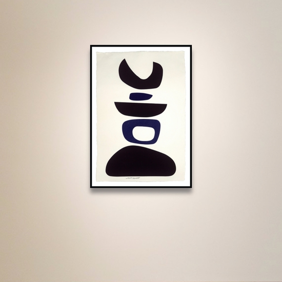 Fennor, 2021, Hand rubbed oil on Japanese paper, 38 x 26 inches (framed dimensions: 46.5 x 33.5 x 2 inches)