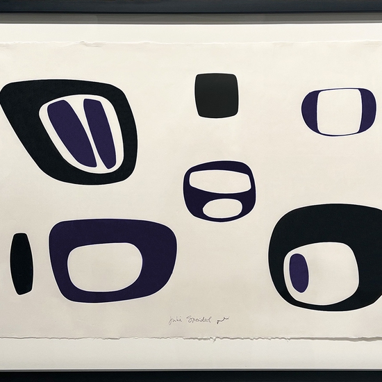 Julie Speidel: Loginsherd, 2022, Hand rubbed oil on Japanese paper, 26 x 38 inches (framed dimensions: 33.5 x 45.5 x 2 inches)