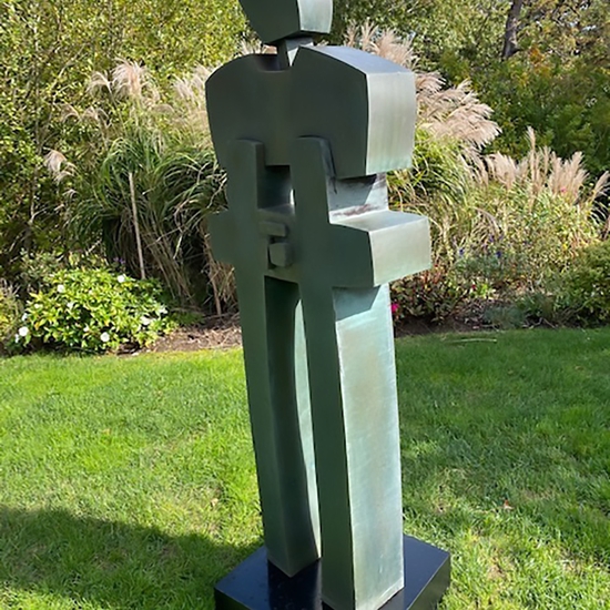 Julie Speidel, Nod to Xian II, 2002, Bronze, 73 x 25 inches